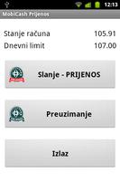 MobiCash Prijenos captura de pantalla 1