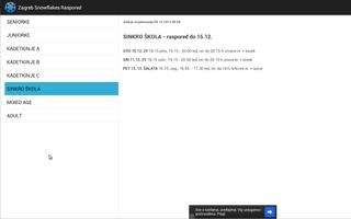 Zagreb Snowflakes Raspored スクリーンショット 1