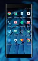 Theme for Desire 826: Amazing Blue Feather Skin screenshot 1