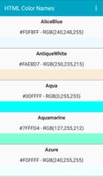 HTML Color Names الملصق