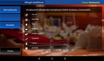 برنامه‌نما Visual Restaurant Menu demó عکس از صفحه