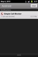 Simple Call Blocker capture d'écran 1