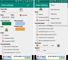 Event Countdown Widget Premium capture d'écran 2
