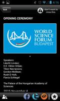 2 Schermata World Science Forum EVENT@HAND