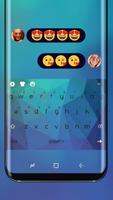 Poster Classic Blue Keyboard Theme for Huawei Mate