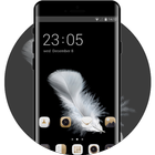 Theme for Huawei Y6 (2017): Black & Gold icône