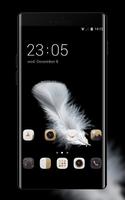 Theme for Huawei Y6 (2017): Black & Gold الملصق