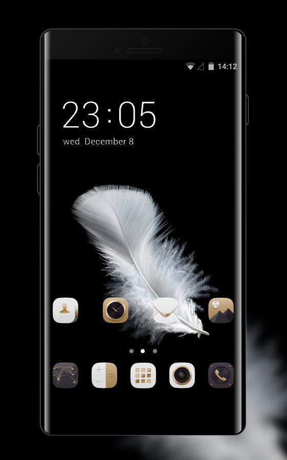 Theme for Huawei Y6 (2017): Black & Gold APK voor Android Download