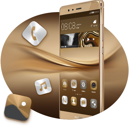 Tema para Huawei P8 & P10 Gold