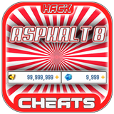 Cheats For Asphalt 8 Hack Joke App - Prank! simgesi