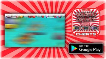 Cheats For Monster Legends Hack Joke App - Prank! Plakat