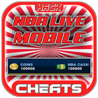 Cheats For NBA Live Mobile Hack Joke App - Prank! ícone