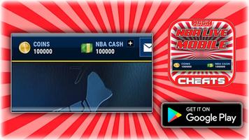 Cheats For NBA Live Mobile Hack Joke App - Prank! Cartaz