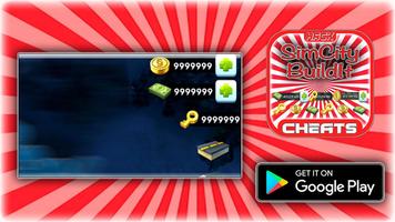 Cheats For SimCity BuildIt Hack Joke App - Prank! Plakat