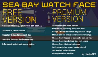 HuskyDEV Sea Bay Watch Face الملصق