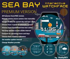 HuskyDEV Sea Bay Watch Face تصوير الشاشة 2