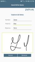 Hand Write Demo captura de pantalla 1
