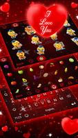 Best Cranberries Love 3D Theme Keyboard ポスター