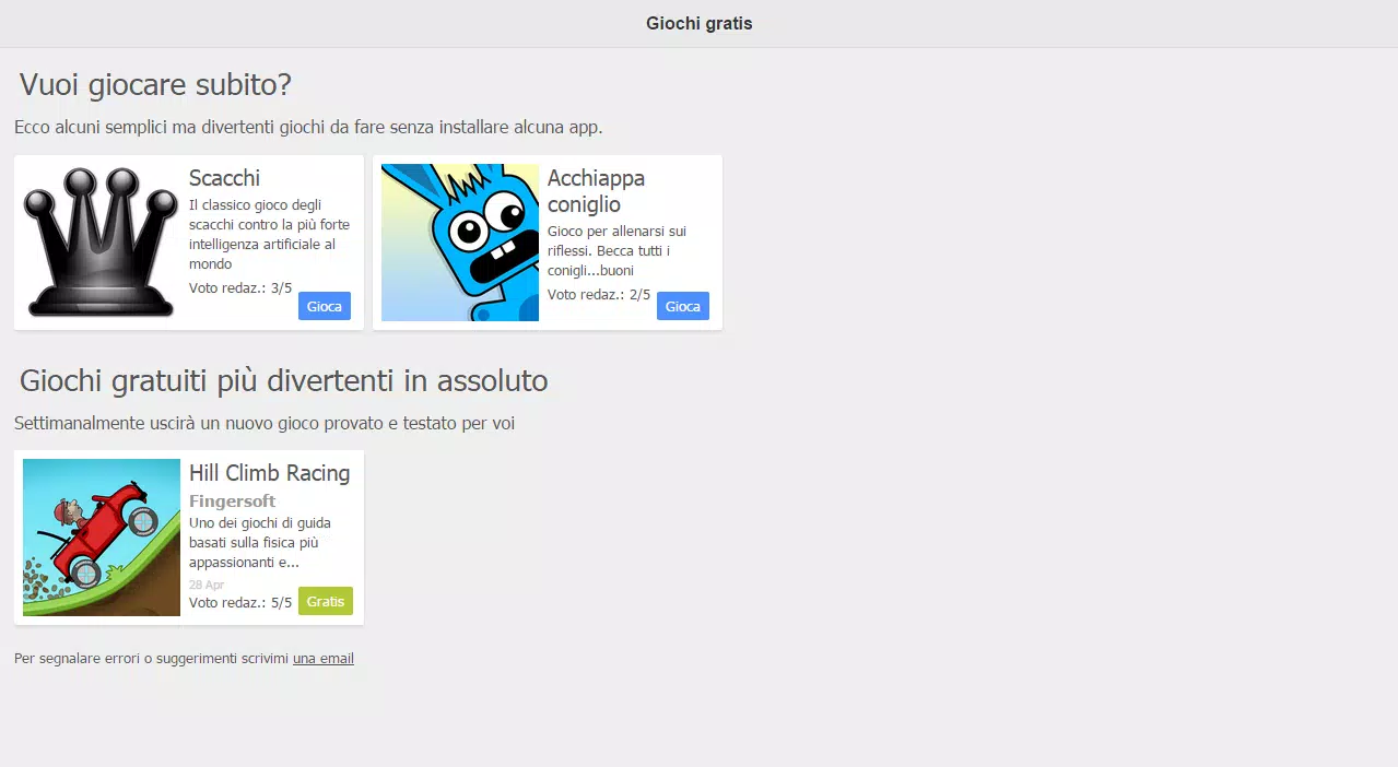Giochi Gratis APK