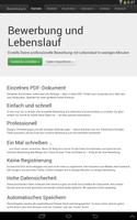 Bewerbung und Lebenslauf – Kostenlos als PDF capture d'écran 3