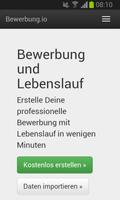 Bewerbung und Lebenslauf – Kostenlos als PDF poster