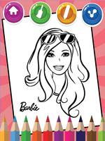 Coloring Barbie Princess تصوير الشاشة 2