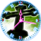 Jesus Cross Clock أيقونة