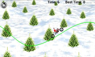 Santa Snow Bike Rider capture d'écran 2