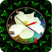 Magnolias Clock