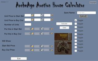 ArcheAge Auction Calculator پوسٹر