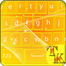 yellow  keyboard themes aplikacja