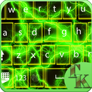 Green  keyboard themes aplikacja