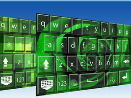 Green  keyboard themes syot layar 3