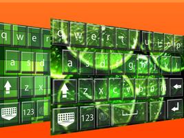 Green  keyboard themes syot layar 2