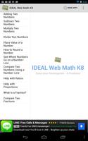 IDEAL Web Math K-8 capture d'écran 1