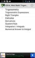 IDEAL Web Math Trig/Calculus capture d'écran 1