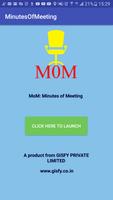MoM: Minutes of Meeting Affiche