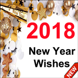 New year 2018 wishes hindi - GIF,message,videos icône