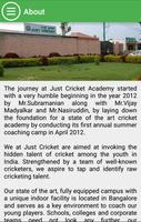 Just Cricket Academy capture d'écran 2