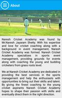 Naresh Cricket Academy capture d'écran 1