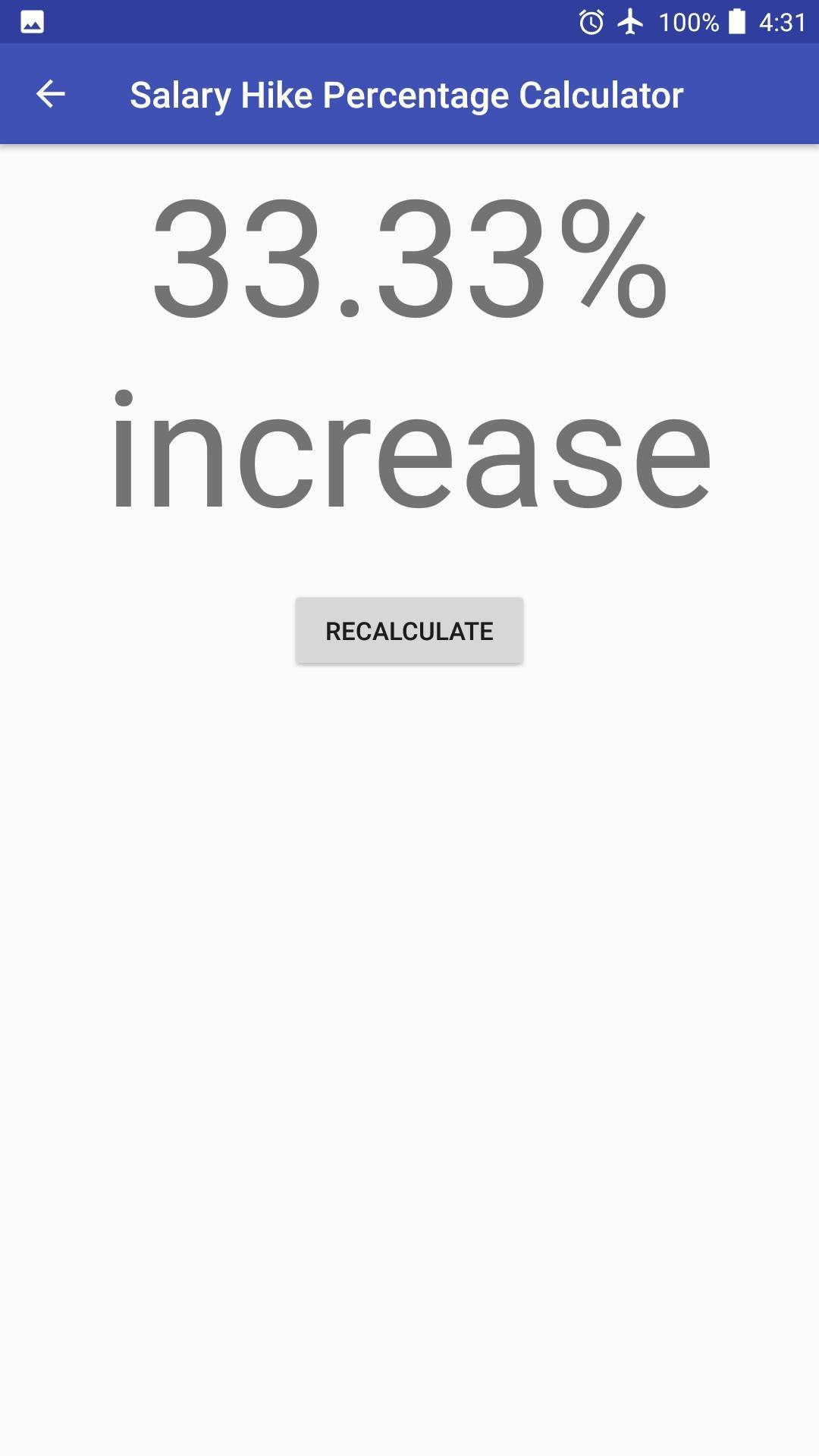Salary Hike Percentage Calculator APK pour Android Télécharger