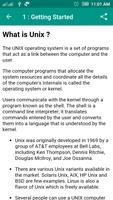 Unix Tutorial اسکرین شاٹ 3