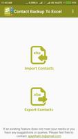 Backup Contact To Excel постер