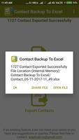 Backup Contact To Excel скриншот 2
