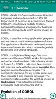COBOL Tutorial capture d'écran 3
