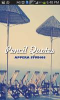 Pencil Quotes plakat