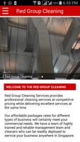 Poster Red Group Cleaning