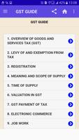 1 Schermata GST GUIDE, GST WORKING, LEARN ABOUT GST, GST RULES