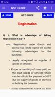 2 Schermata GST GUIDE, GST WORKING, LEARN ABOUT GST, GST RULES