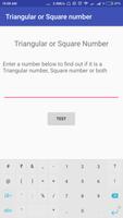 Triangular or Square Number Poster